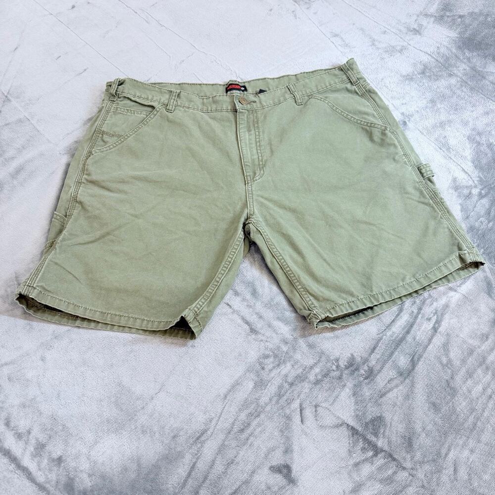Wolverine Cargo Shorts Mens Sz 40 Gray Utility Workwear Carpenter Outdoor Rugged